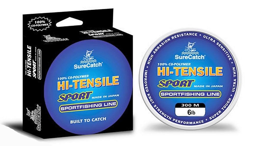 SURECATCH HITENSILE ULTRA THIN FISHING LINE 6LB 300 MTS 100 POLYMER