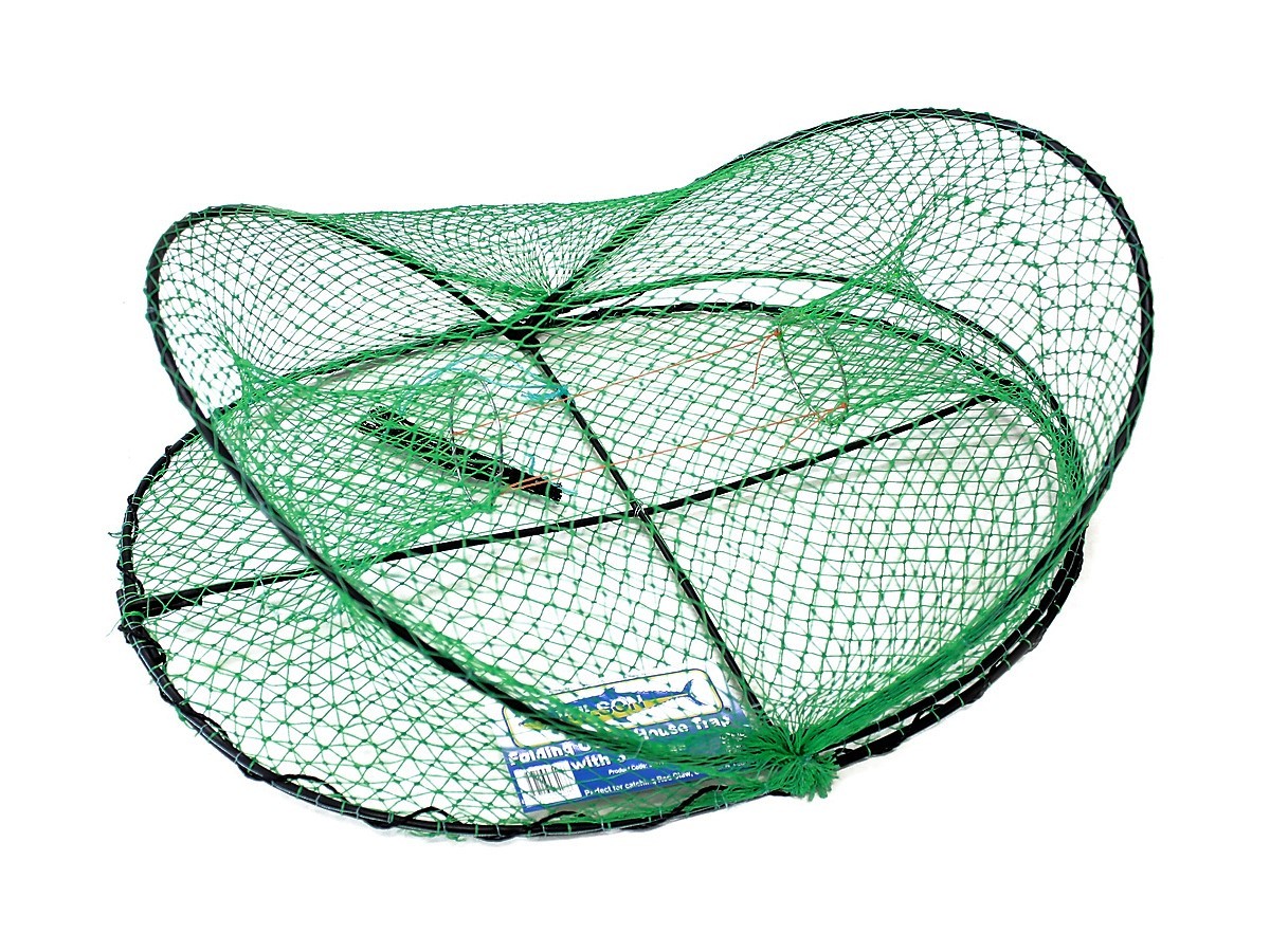 20 x Wilson Folding Opera House Traps with 3 Inch Entry Rings -Green Yabby  Nets