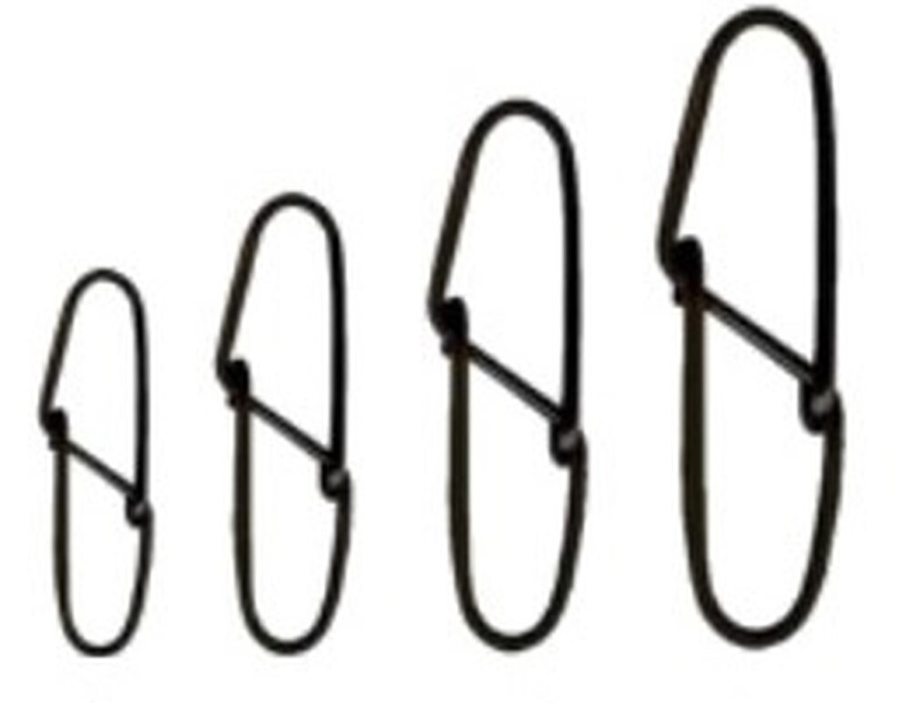 10 Pack of Asari Black Pro Lure Snaps - Fishing Lure Clips - Picture 4 of 7