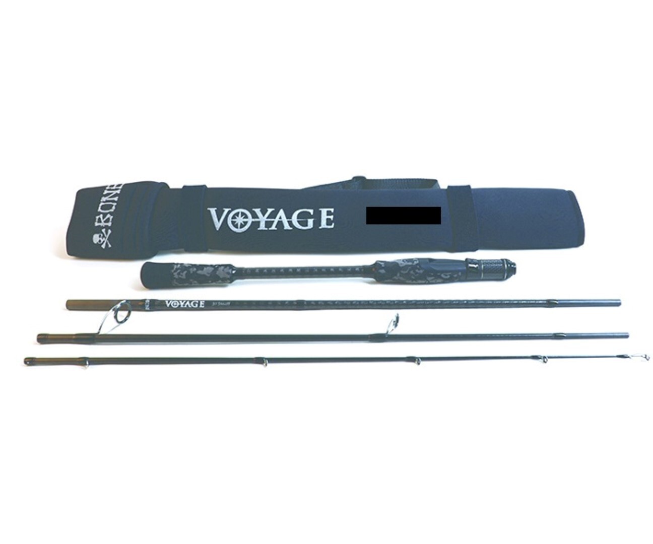 Bone Voyage 4 Piece Travel Baitcaster Fishing Rod - High Modulus