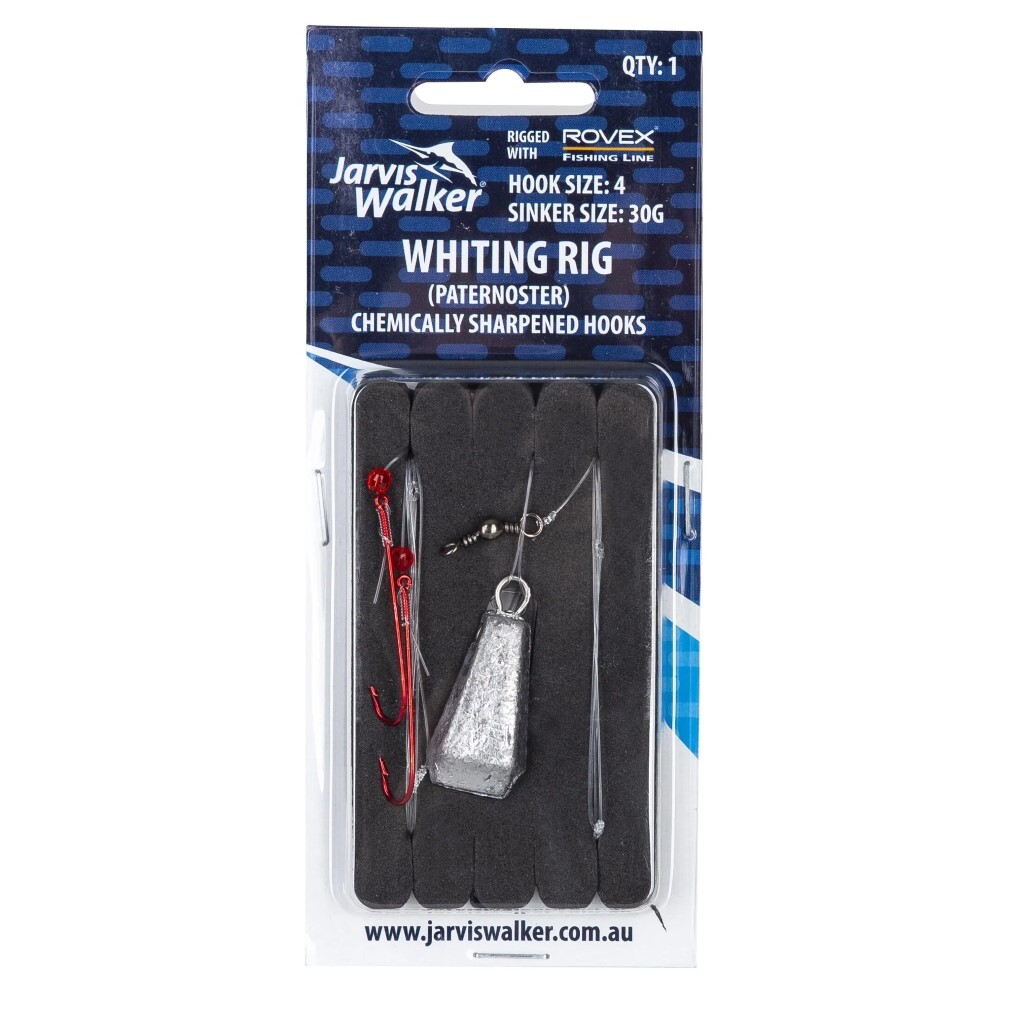 Size 6 Jarvis Walker Paternoster Whiting Rig with 30g Sinker