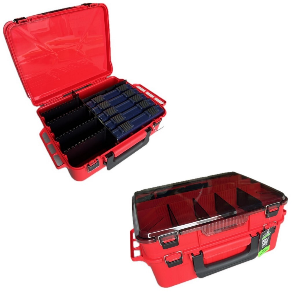 Bite Science Large Tackle Case with 5 Lure Boxes and Spinnerbait