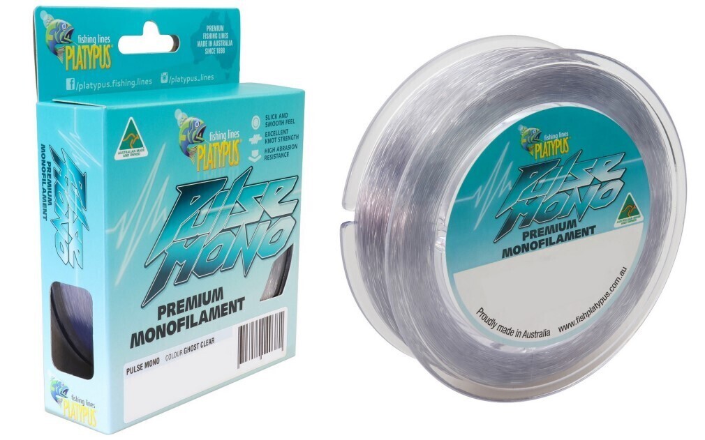 500m Spool of 25lb Platypus Pulse Mono Premium Monofilament Clear Fishing  Line