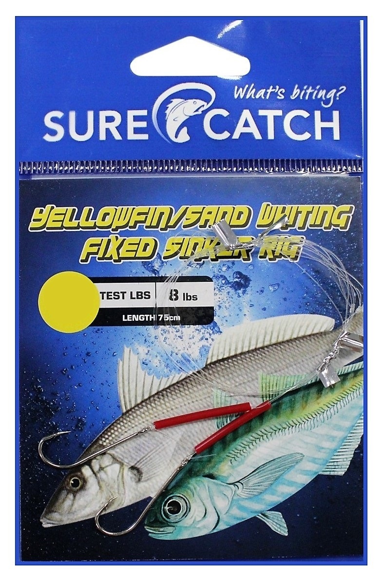Surecatch Pre Tied Yellowfin Whiting Running Sinker Rig Whiting Rig