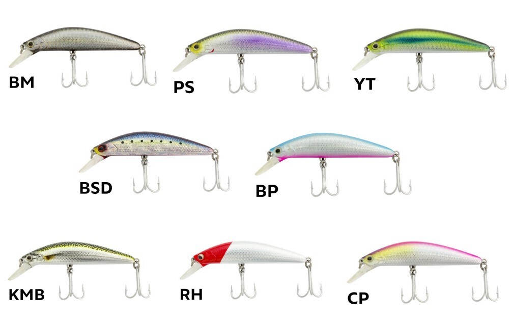 90mm Zerek Cavalla Long Casting Minnow Lure -Fast Sinking Hard Body Fishing  Lure