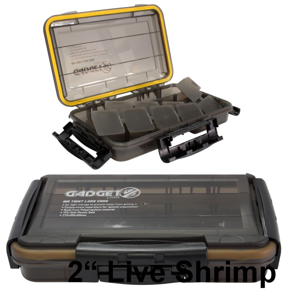 Zerek Gadget Z Small Waterproof Fishing Tackle Tray - Airtight Sealed Tackle  Box