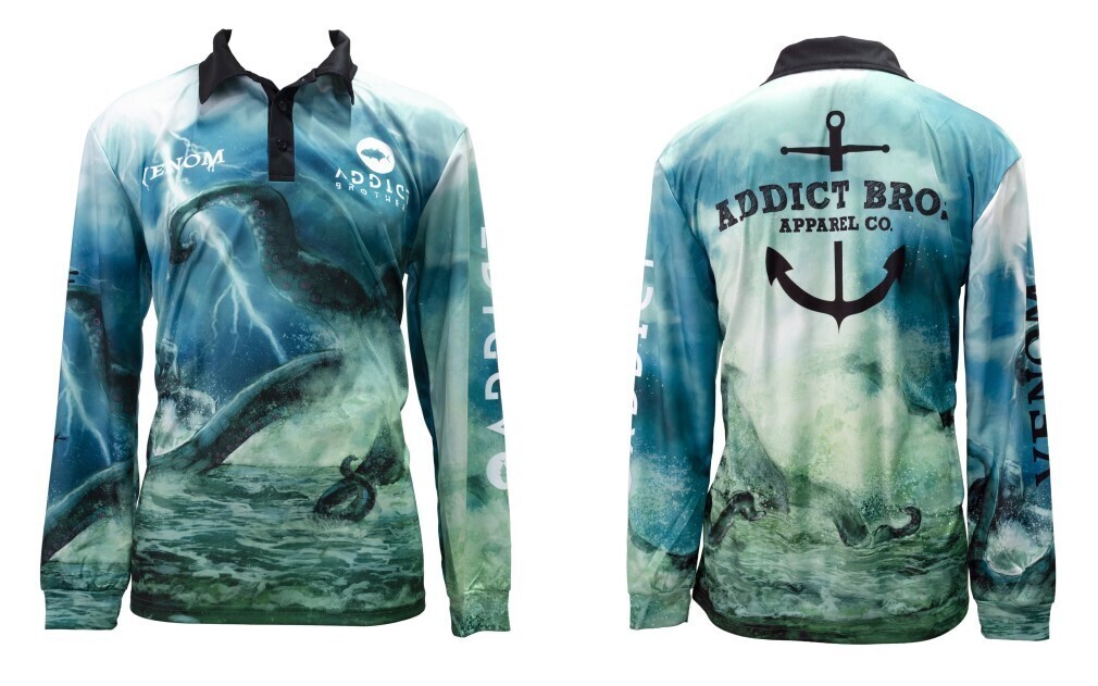 Wilson Venom Addict Brothers Tournament Long Sleeve Fishing Shirt-Fishing  Jersey