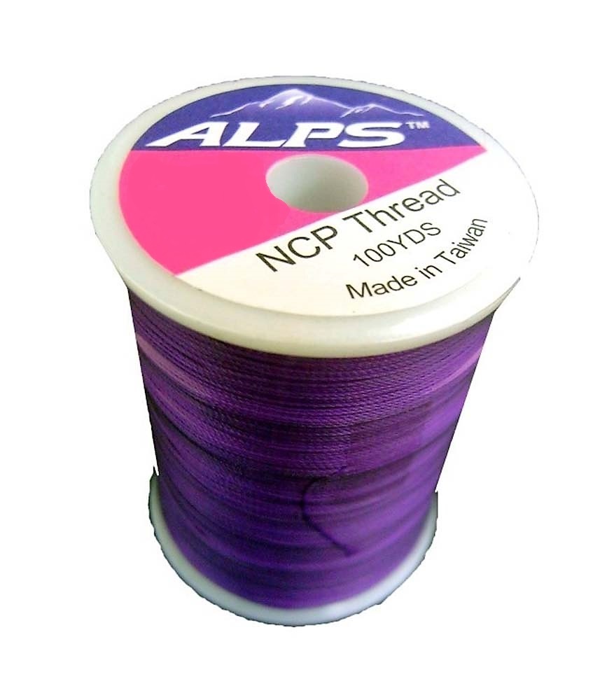 Alps 100yds of Purple Rod Wrapping Thread - Size A (0.15mm) Rod Binding  Cotton