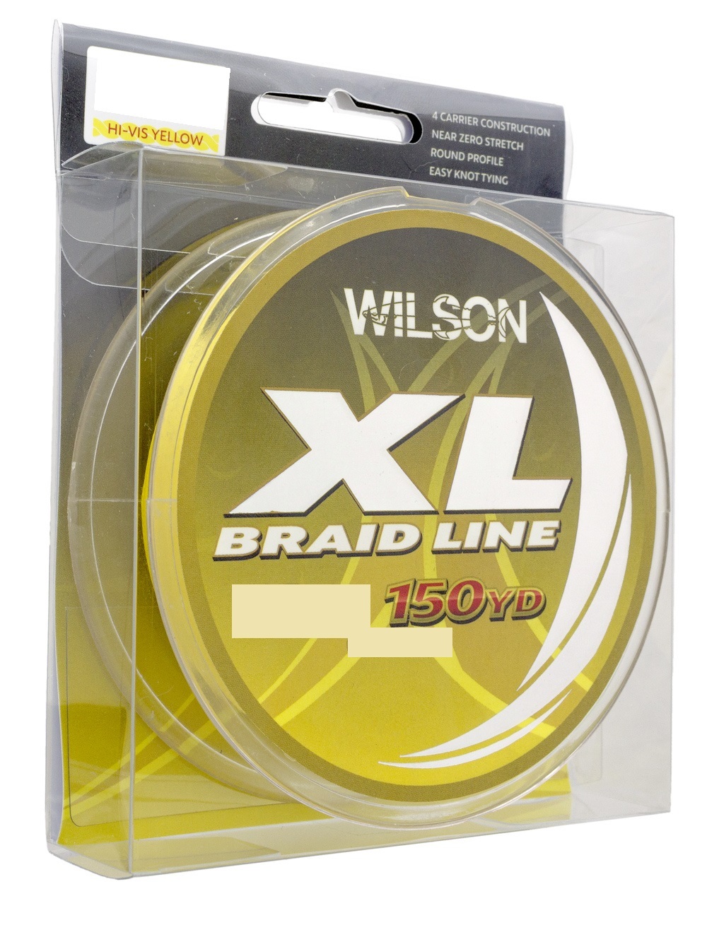 150yd Spool of Wilson XL Braided Fishing Line Yellow 4Strand Fishing