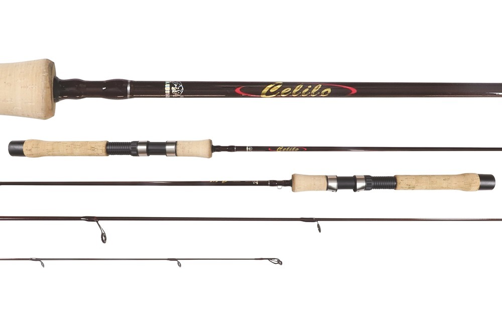 7ft Okuma Celilo 4-10lb Finesse Spin Rod - 2 Piece Graphite Spinning Fishing  Rod