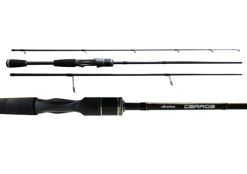 3 Piece Okuma Cerros 7ft 5-12kg Travel Spin Rod - Graphite