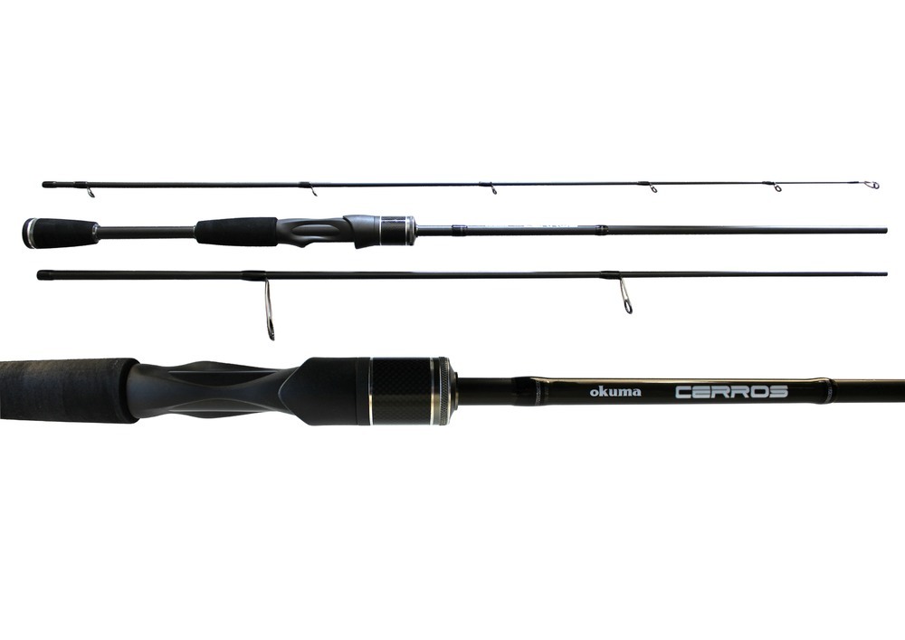 3 Piece Okuma Cerros 7ft 3-6kg Travel Spin Rod - Graphite Spinning Fishing  Rod
