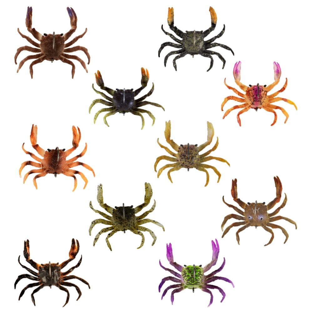 crusty crab fishing lure 2 Pack of 50mm Chasebaits Crusty Crab Fishing Lures