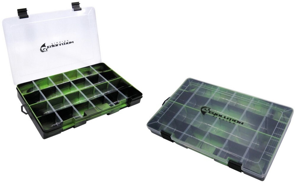 Evolution Drift Series 3700 Green Fishing Tackle Tray - Up To 24
