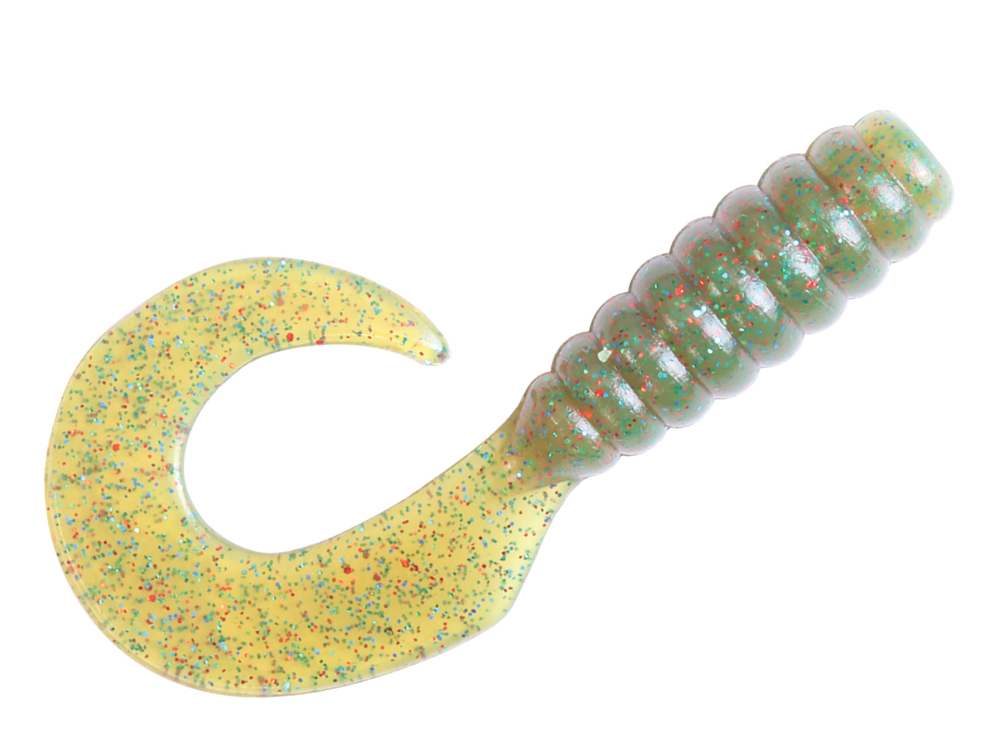 8 Pack of Zman 2.5 Inch Grubz Soft Plastic Fishing Lures - Blood Oil
