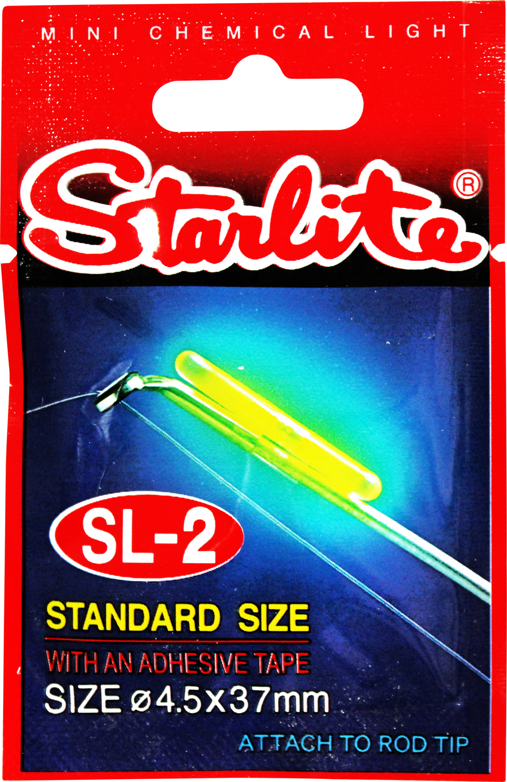 37mm Starlite Chemical Fishing Light with SL-2 Fluoro Glow Stick