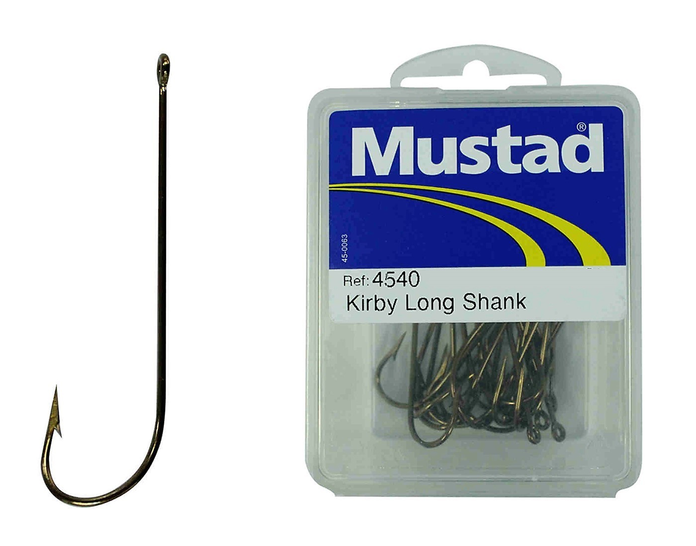 1 Box of Mustad 4540 1/2 Bronze Long Shank Kirby Fishing Hooks