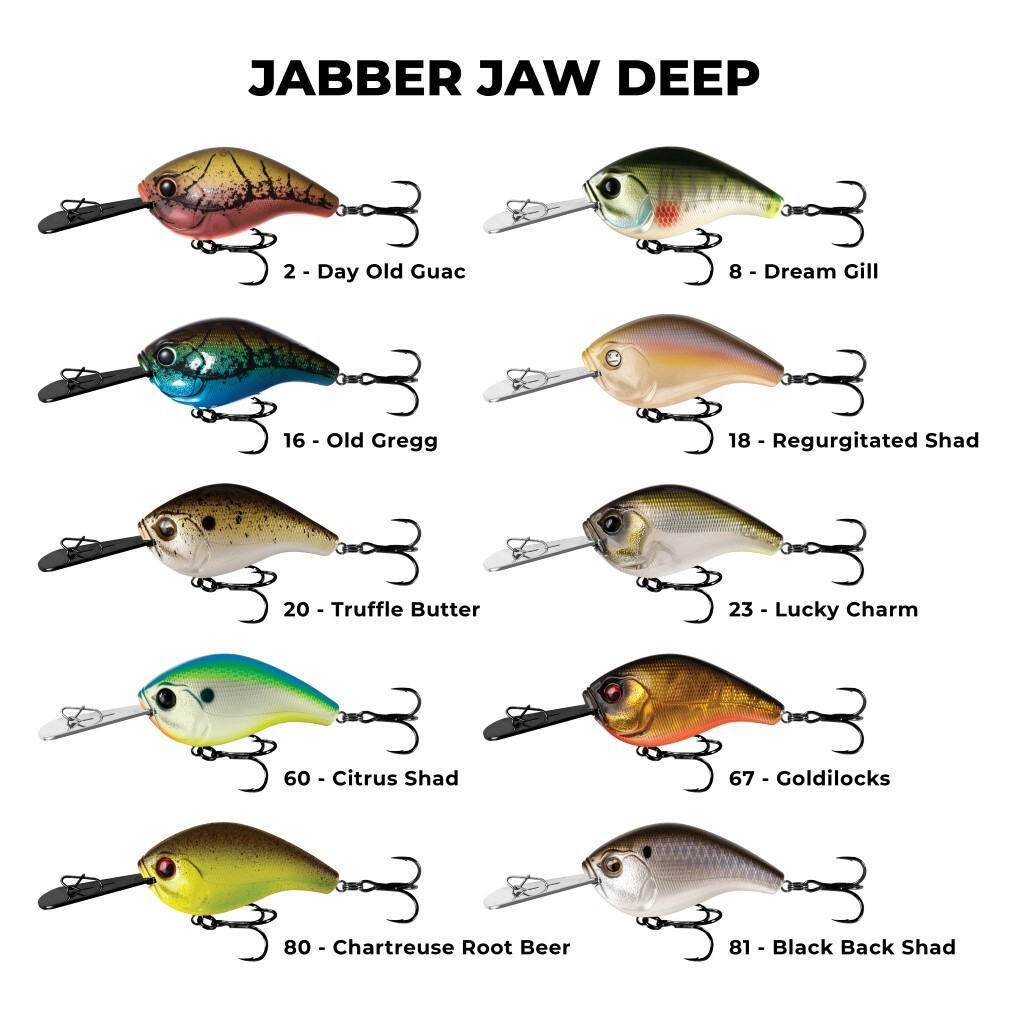 13 appât à manivelle hybride Fishing JJC60-30 Jabberjaw tarte à tweeter