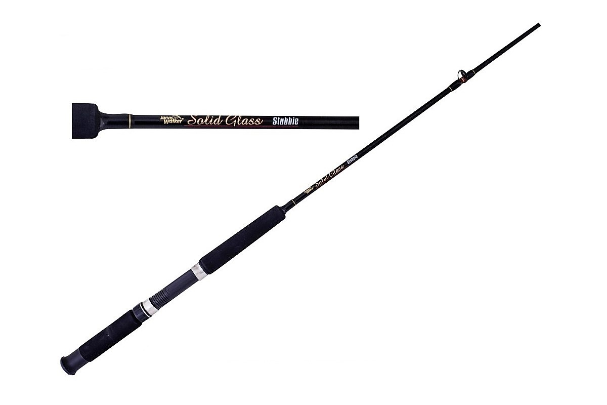 Jarvis Walker Stubbie 4'2 Solid Glass Fishing Rod - 4-8kg 1 Pce Spin Rod