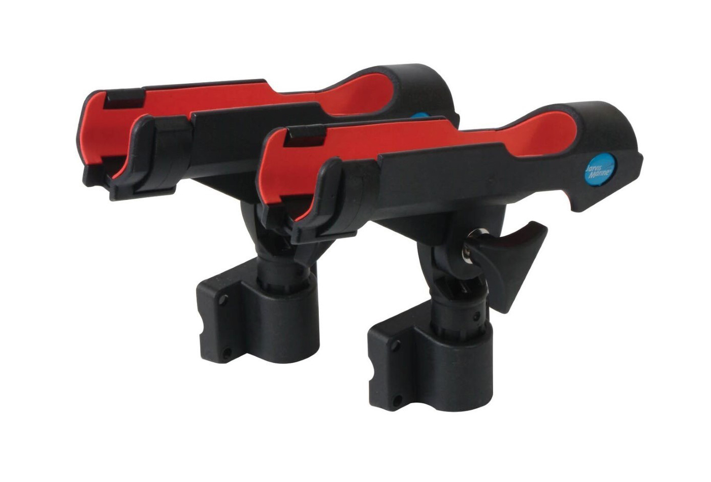2 x Jarvis Walker Adjustable Fishing Rod Holders with Side and Rail