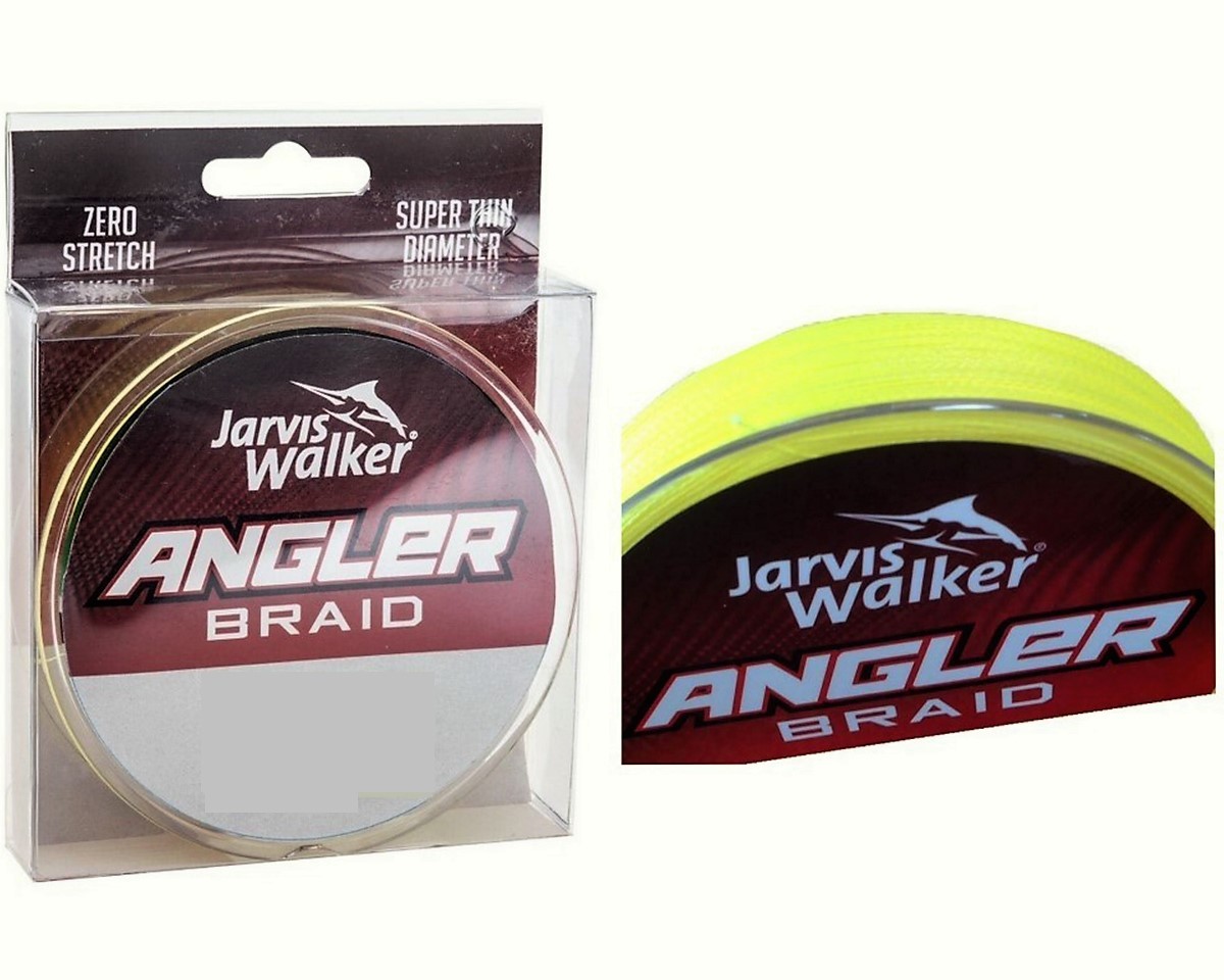 150yd Spool of 15lb Jarvis Walker Angler Braid - Chartreuse Fishing