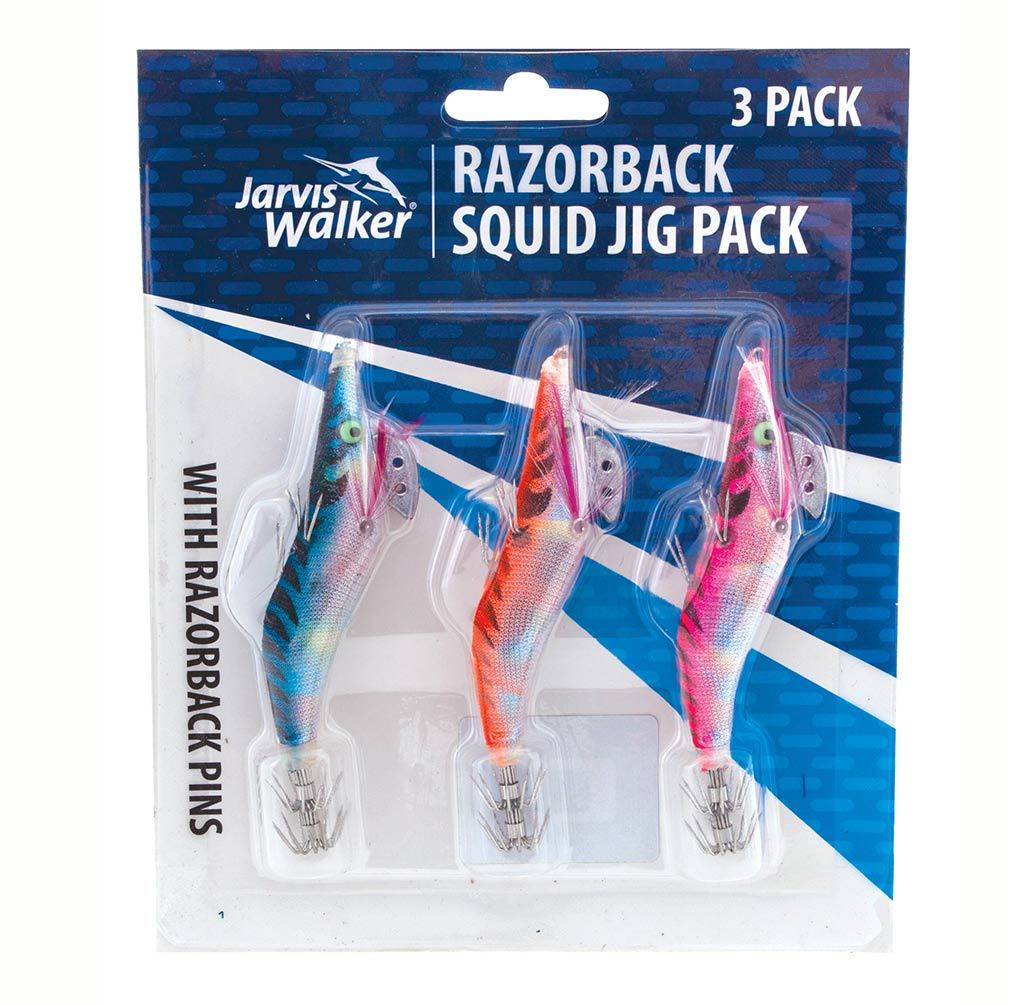 3 Pack Of Jarvis Walker Razorback Squid Jig Lures Ebay 3 Pack Of Jarvis Walker Razorback Squid Jig Lures Ebay