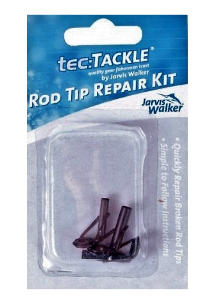 Jarvis Walker Fishing Rod Tip Repair Kit - 3 Black Replacement Tips