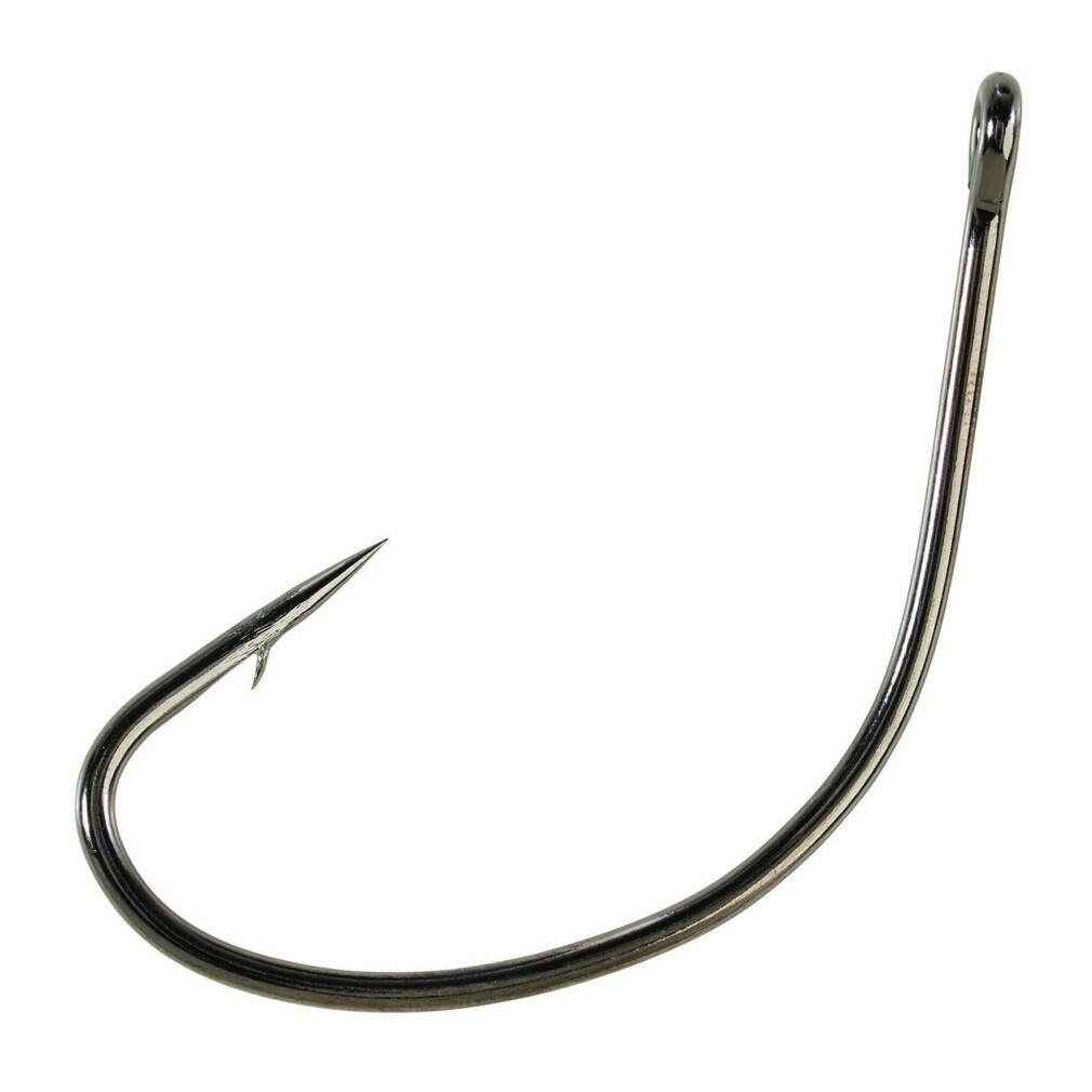 1 Box Of Size 7/0 Eagle Claw Lazer Sharp L141 Black Kahle Wide Gap Fishing  Hooks: Qty: 19 Hooks