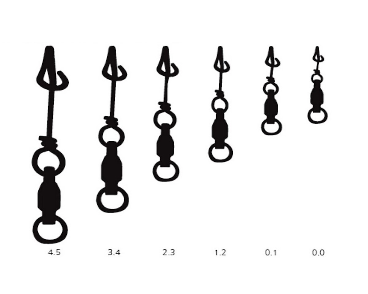 Mustad Ultrapoint Fastach Clips with Ball Bearing Swivel - Choose your Size