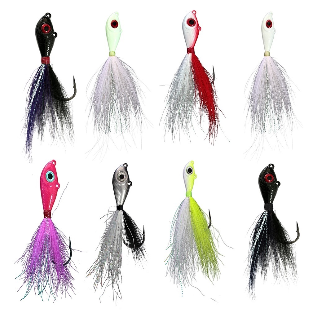 Mustad Big Eye Bucktail Jigs 8oz Fishing Lures