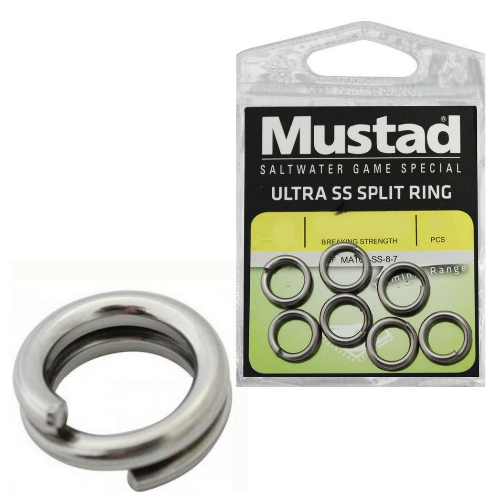 3 x Packets of, Mustad, Ultra, Stainless, Steel, Fishing, Split, Rings, For