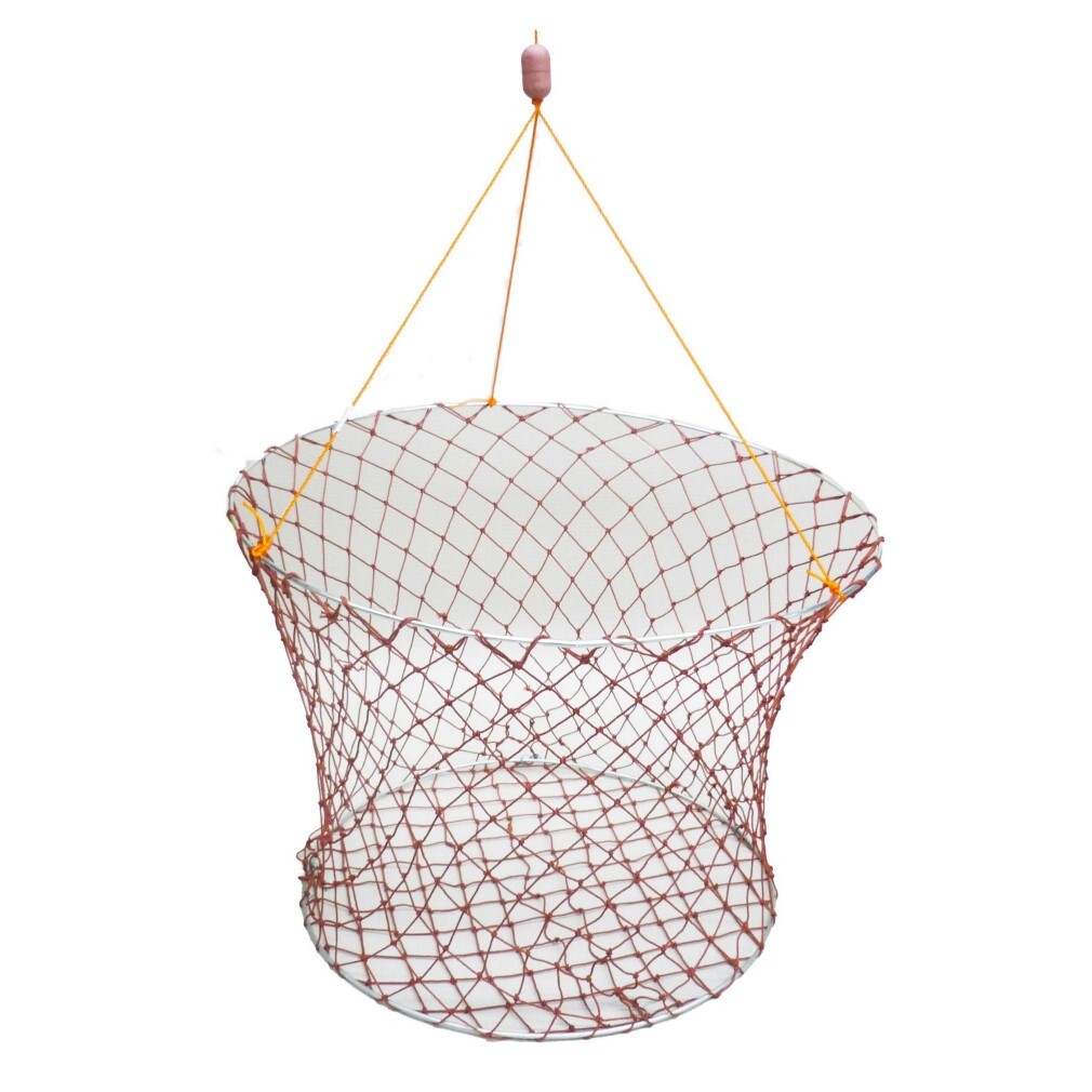 Heavy Duty Two Ring Crayfish Net/Trap with Mesh Base