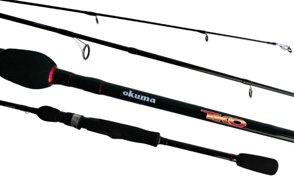 Okuma TKO Graphite Spin Rod - 2 Pce Spinning Rod with Split Grip