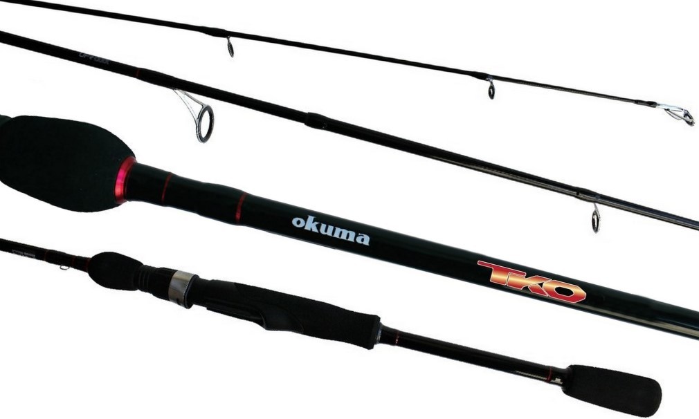 Okuma TKO Graphite Spin Rod 2 Pce Spinning Rod with Split Grip