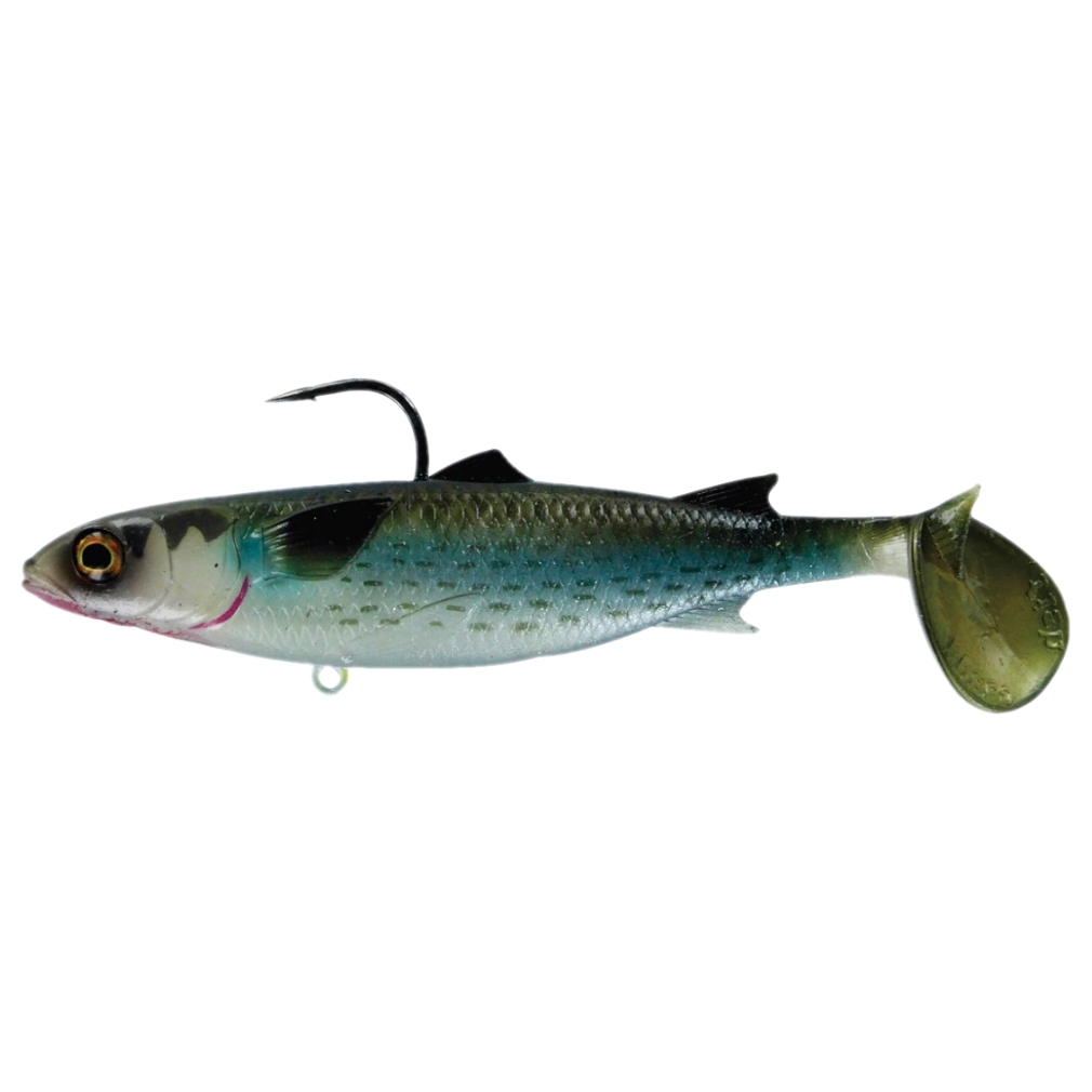 Chasebait, Lures, Poddy, Mullet, 125mm, Active, Side, Fins, Fishing