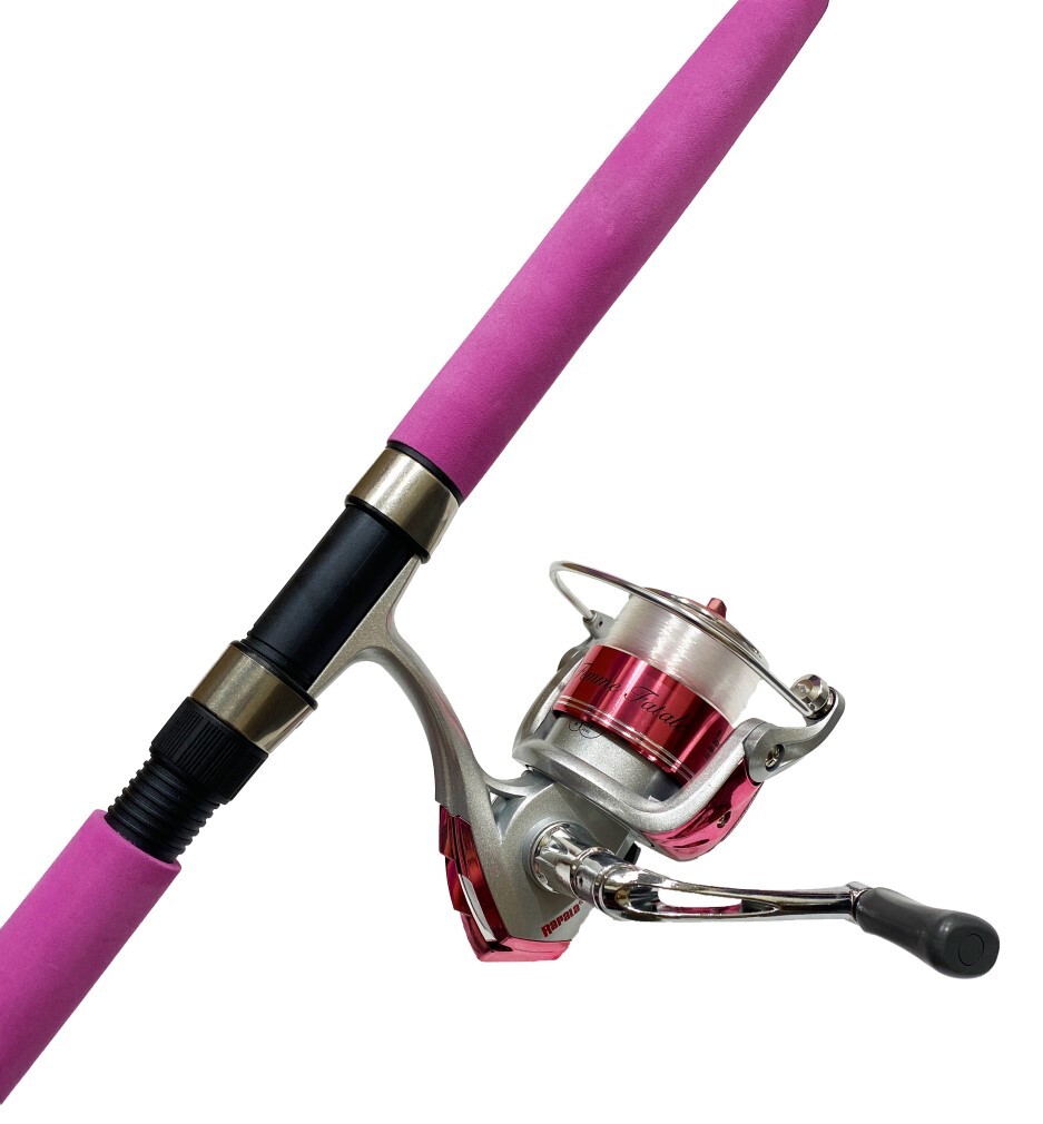 7ft Rapala Femme Fatale 3-6kg Pink Fishing Rod and Reel Combo Spooled with  Line