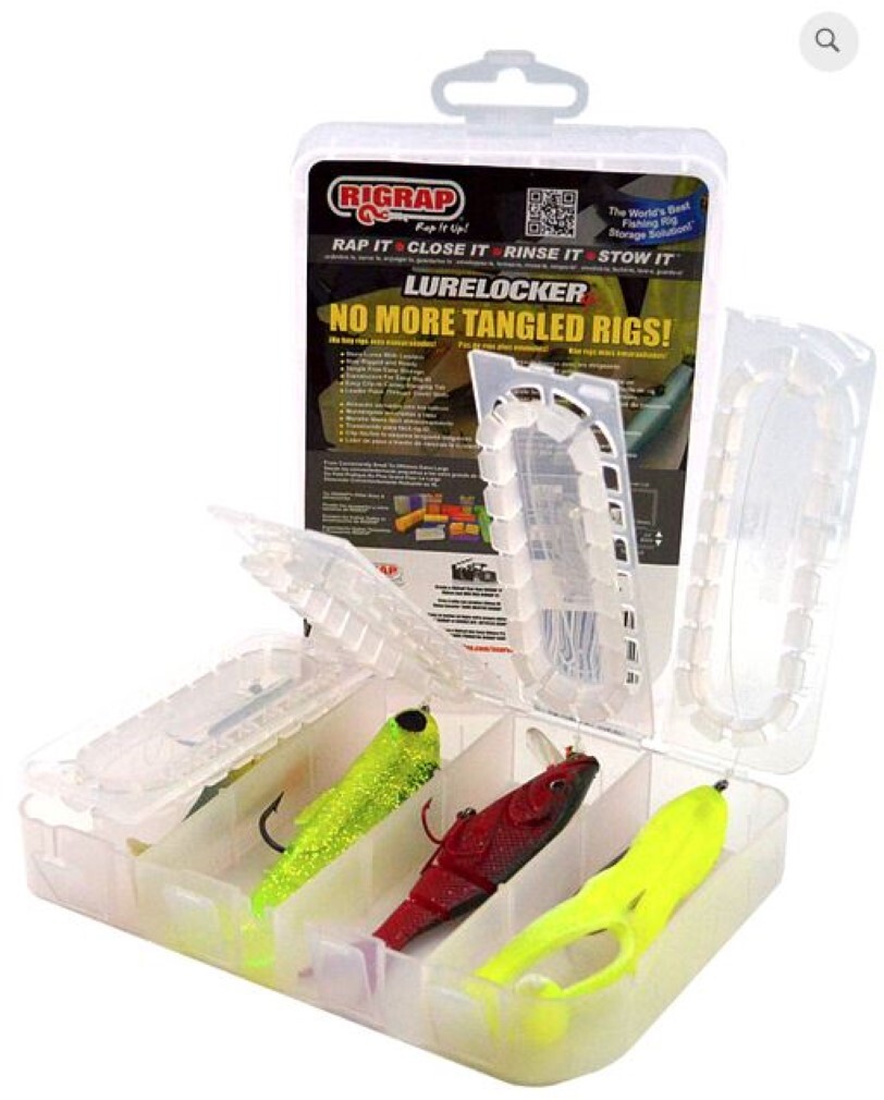 Rigrap Lure Locker Fishing Lure Box - Tangle Free Ready Rigged