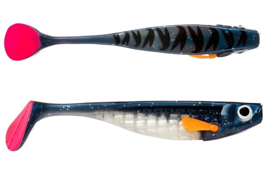 18cm Storm R.I.P. T-Bone Soft Shad Lure With Multi Depth Screw - Blue Back  Tiger