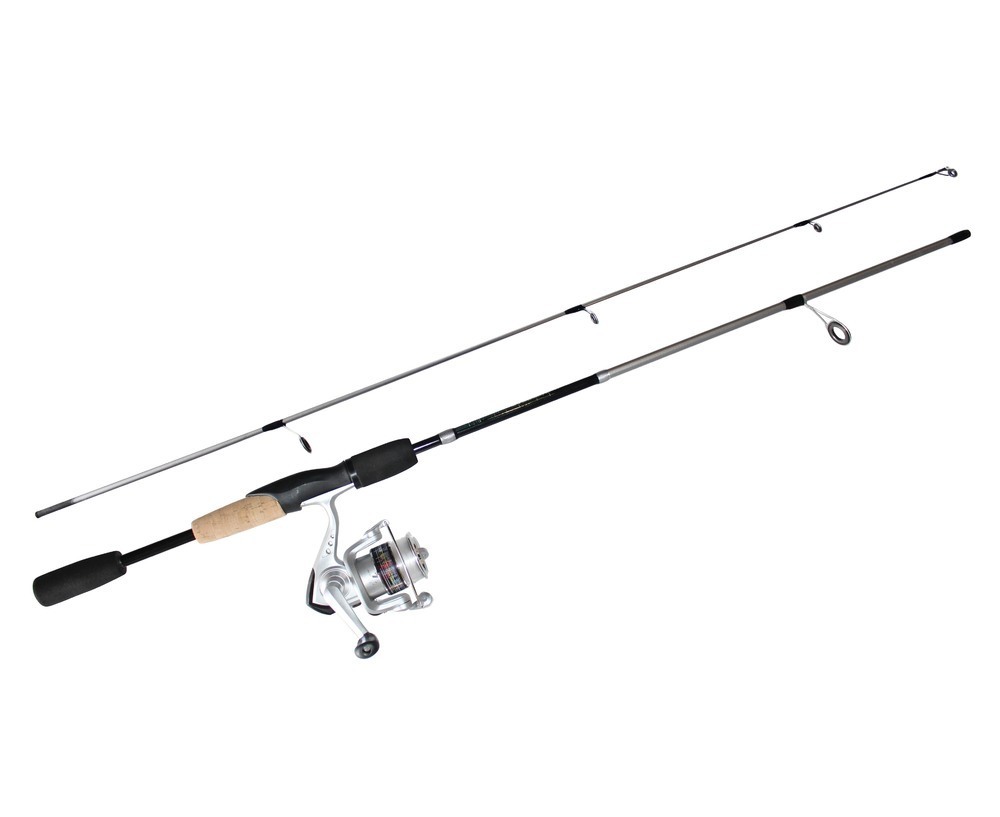 5'6 Okuma Steeler XP 2 Piece Fishing Rod and Reel Combo Spooled with Line