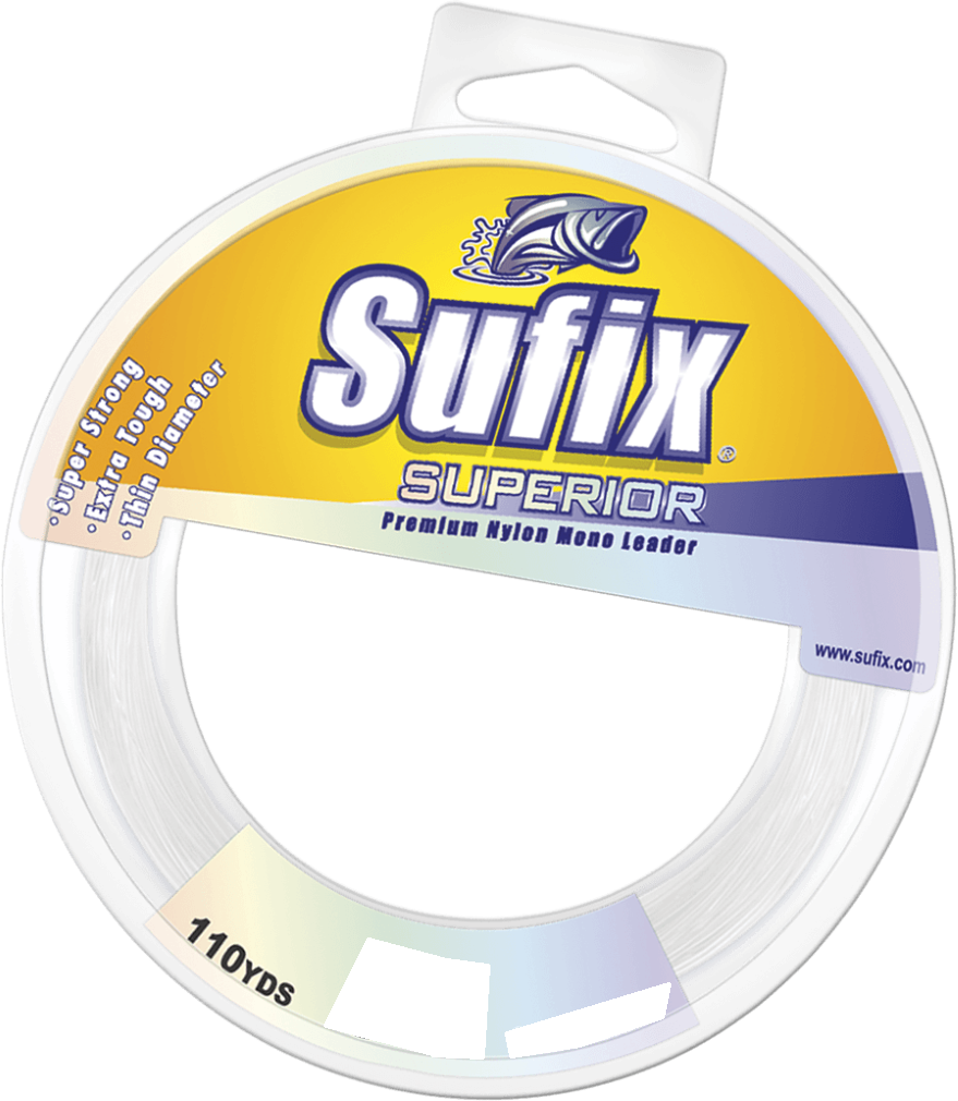 100m Spool of Sufix Superior Monofilament Fishing Leader -Clear Mono Leader  Line