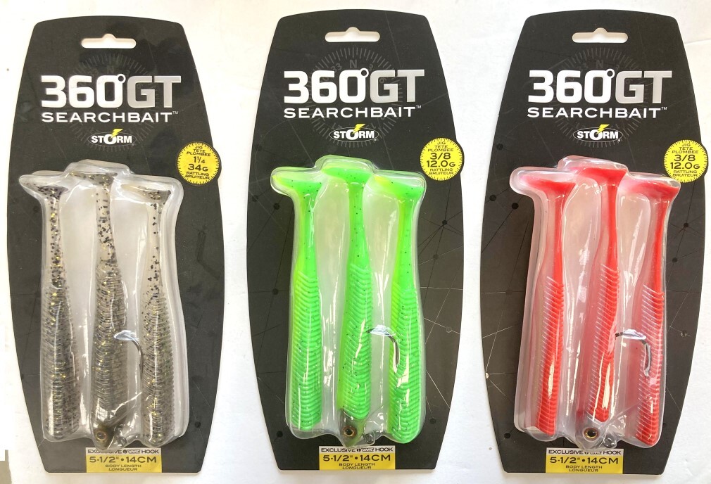 Storm 9cm 360GT Searchbait Soft Plastics Mixed Box 3 Assorted Packets