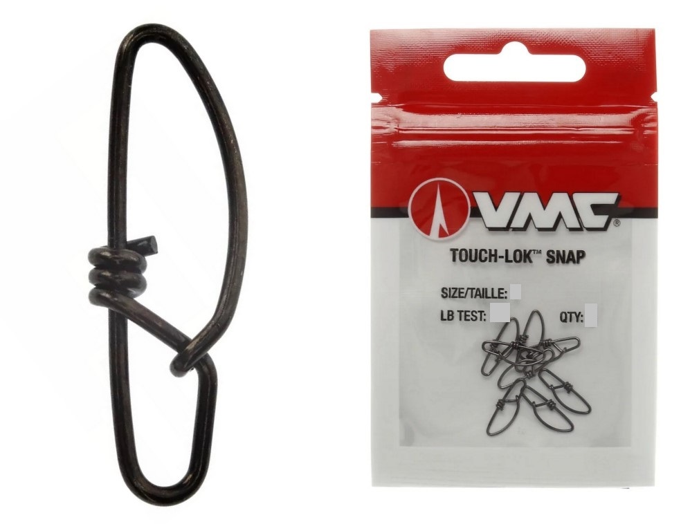 VMC Touch-Lok Snap TLKS-3 Taglia 3 – 8 Moschettoni Neri, Test 123 Lb