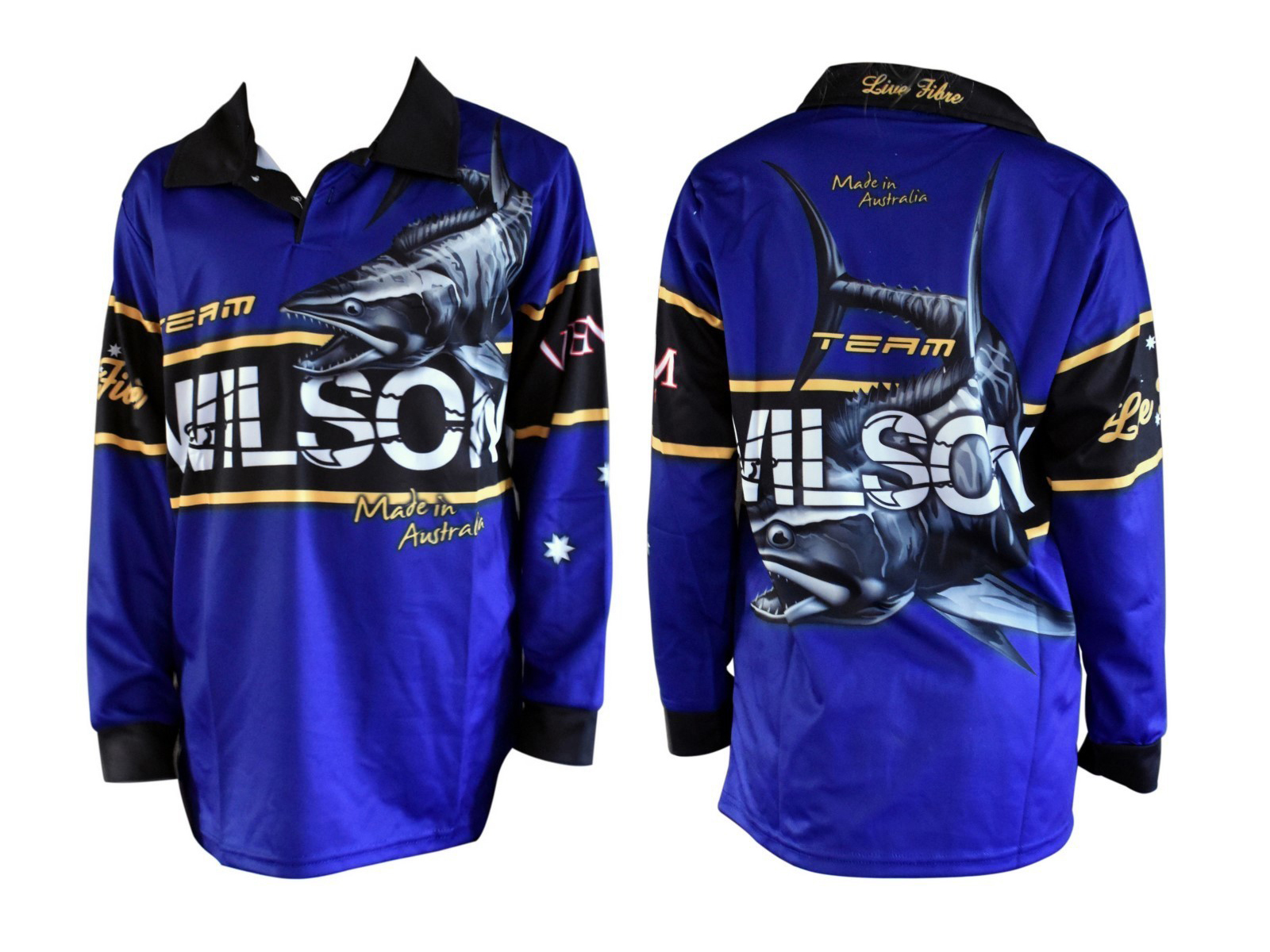 Team Wilson Tournament Long Sleeve Fishing Shirt with Collar