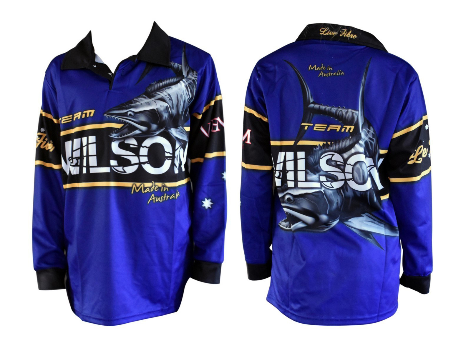 Team Wilson Kids Tournament Long Sleeve Fishing Shirt With Collar