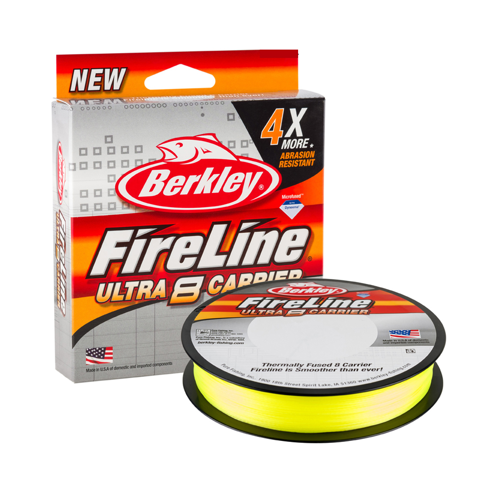 150m Spool of Berkley Fireline Ultra 8 Flame Green Braided Fishing Line