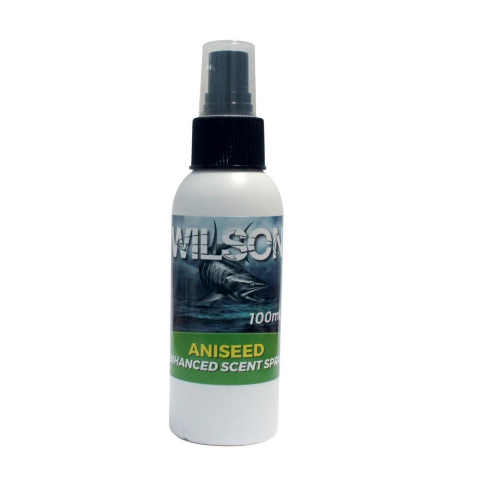 100ml Bottle of Wilson Aniseed Enhanced Bait Scent Spray -Fishing