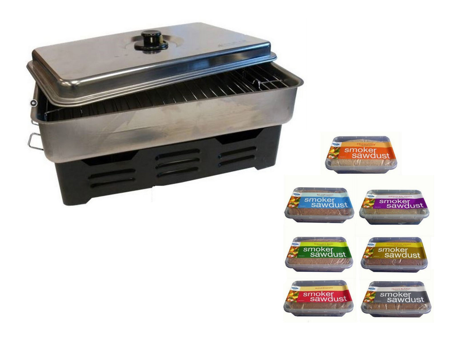 Jarvis Walker Stainless Steel Fish Smoker with Your Choice of Smoker Dust