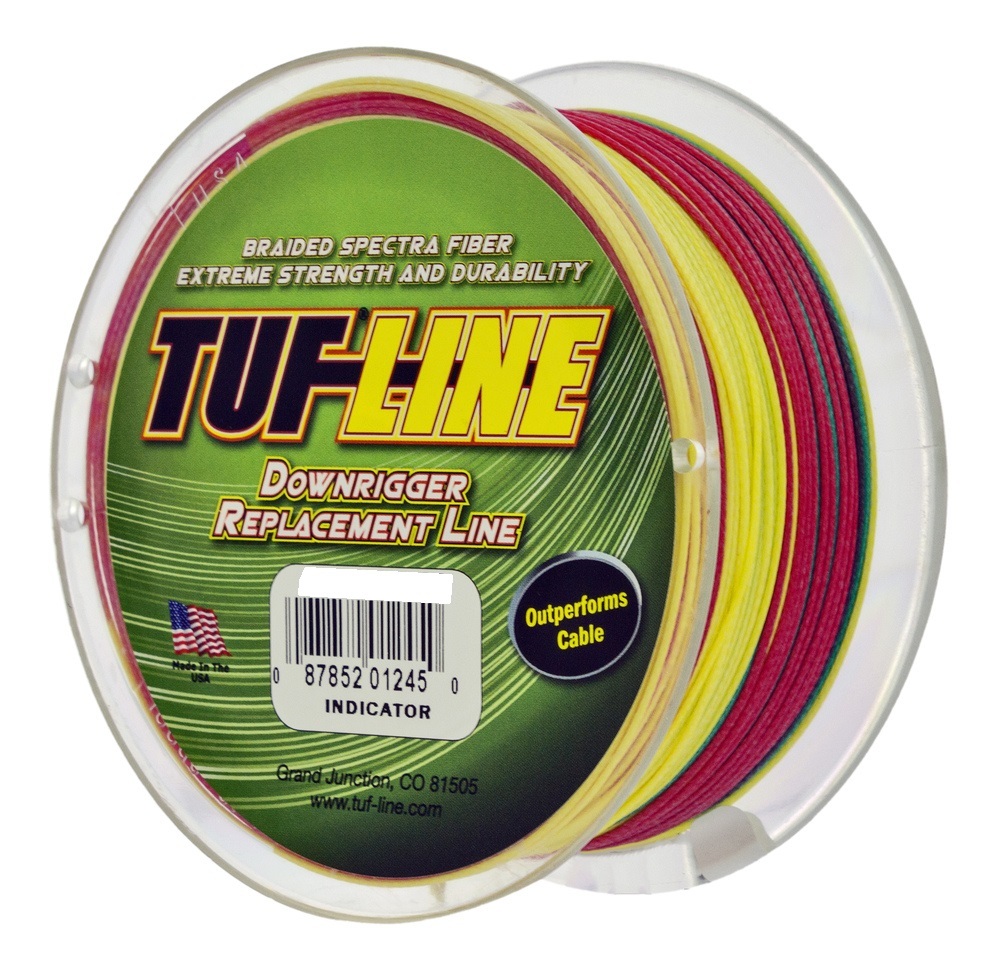 300ft Spool of 250lb TufLine Indicator Braided Downrigger Replacement Line