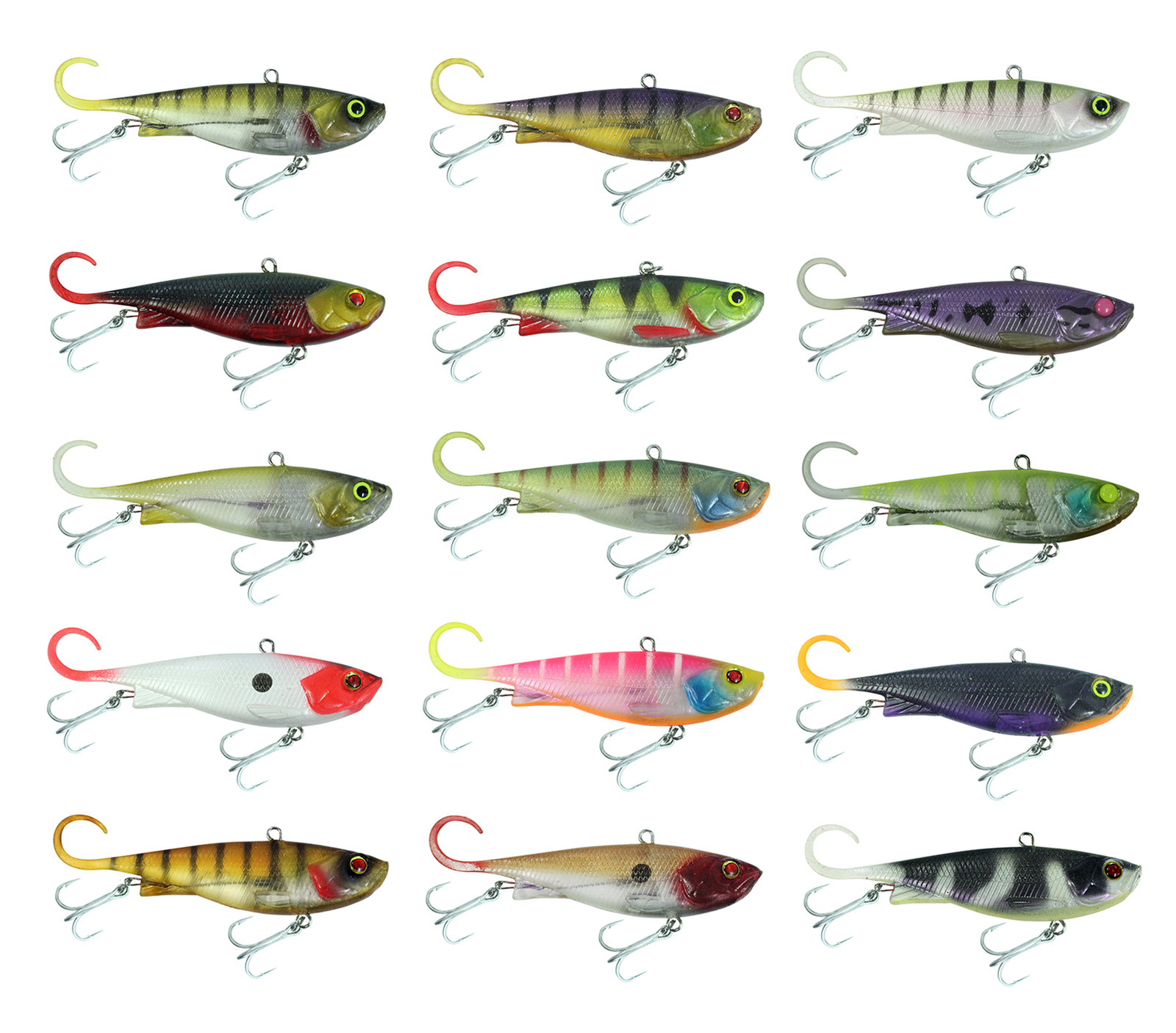 x 10 Vibe lure soft plastics 85 mm Mad Mullet paddle tail soft vibe lure rigged 