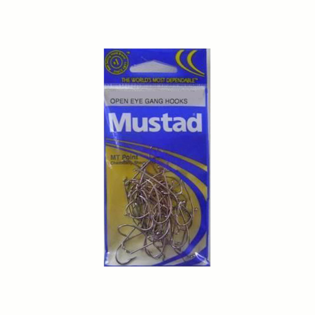 MUSTAD M.T POINT GANG HOOKS CHEM SHARP SIZE 5/0 QTY 26